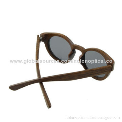 Wholesale Sandalwood Sunglasses with polarized UV400 production lens, OEM/ODM available